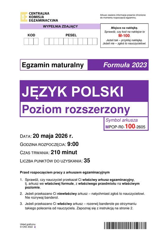 Kurs maturalny z języka polskiego na poziomie rozszerzonym