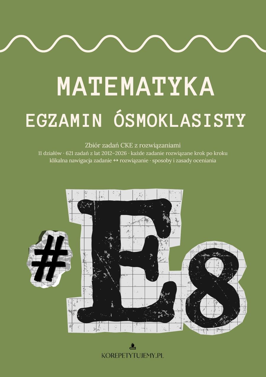 Zbiór zadań CKE na egzamin ósmoklasisty 2027 - matematyka - okładka zbioru